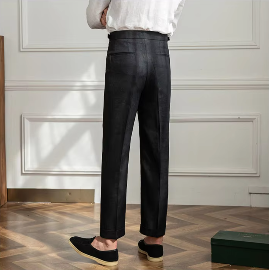 ALBERTO PLEATED TROUSERS