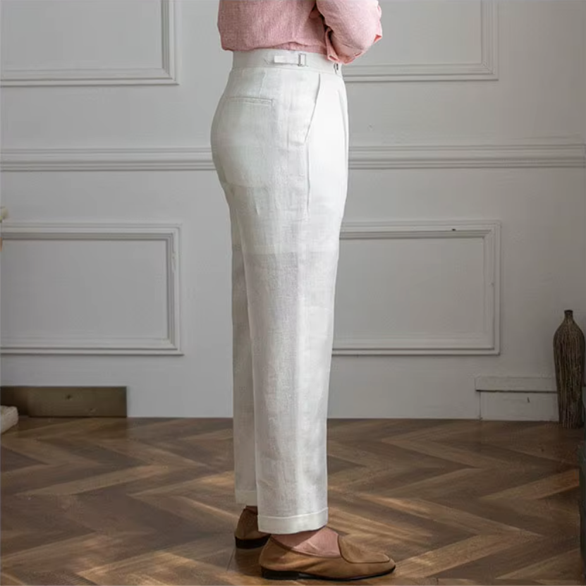 ALBERTO PLEATED TROUSERS