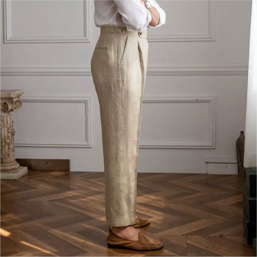 ALBERTO PLEATED TROUSERS