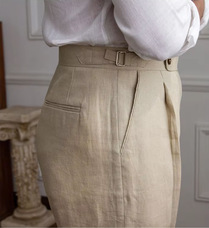 ALBERTO PLEATED TROUSERS
