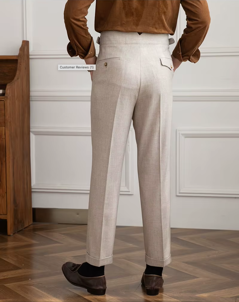 BELLAGIO PLEATED TROUSERS