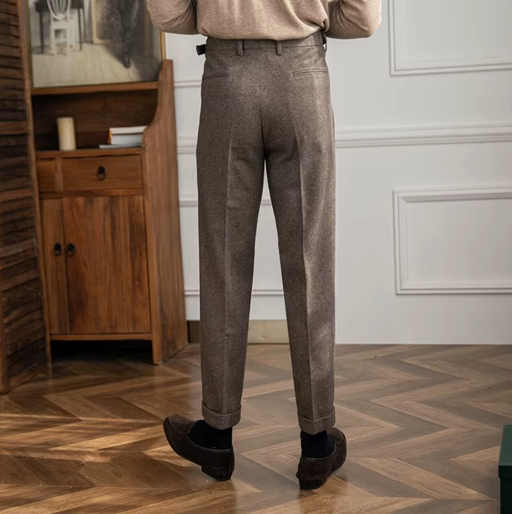 CAMBINO PLEATED TROUSERS