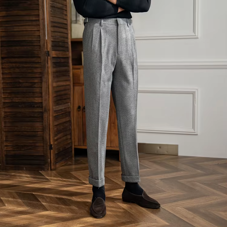 CAMBINO PLEATED TROUSERS