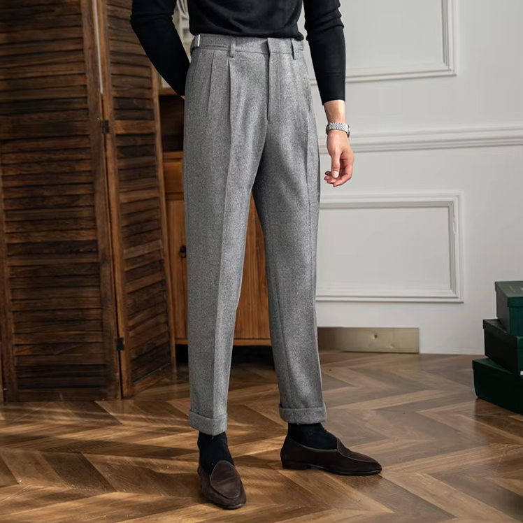 CAMBINO PLEATED TROUSERS