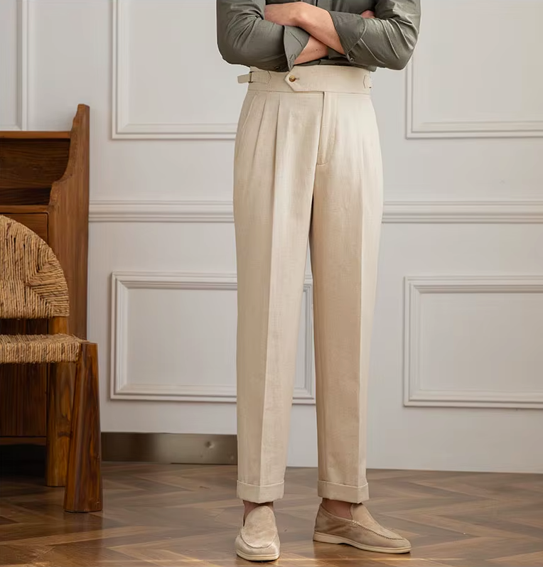 PALERMO PLEATED TROUSERS