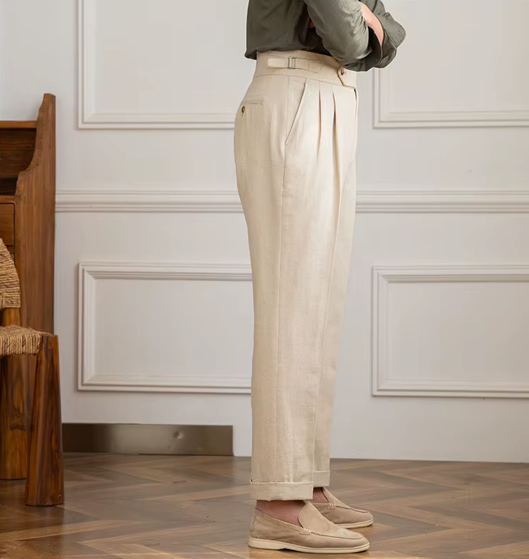 PALERMO PLEATED TROUSERS