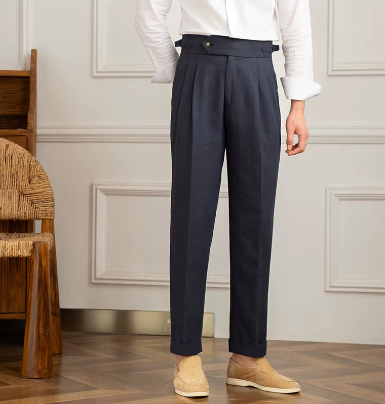 PALERMO PLEATED TROUSERS