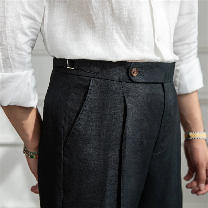 ALBERTO PLEATED TROUSERS