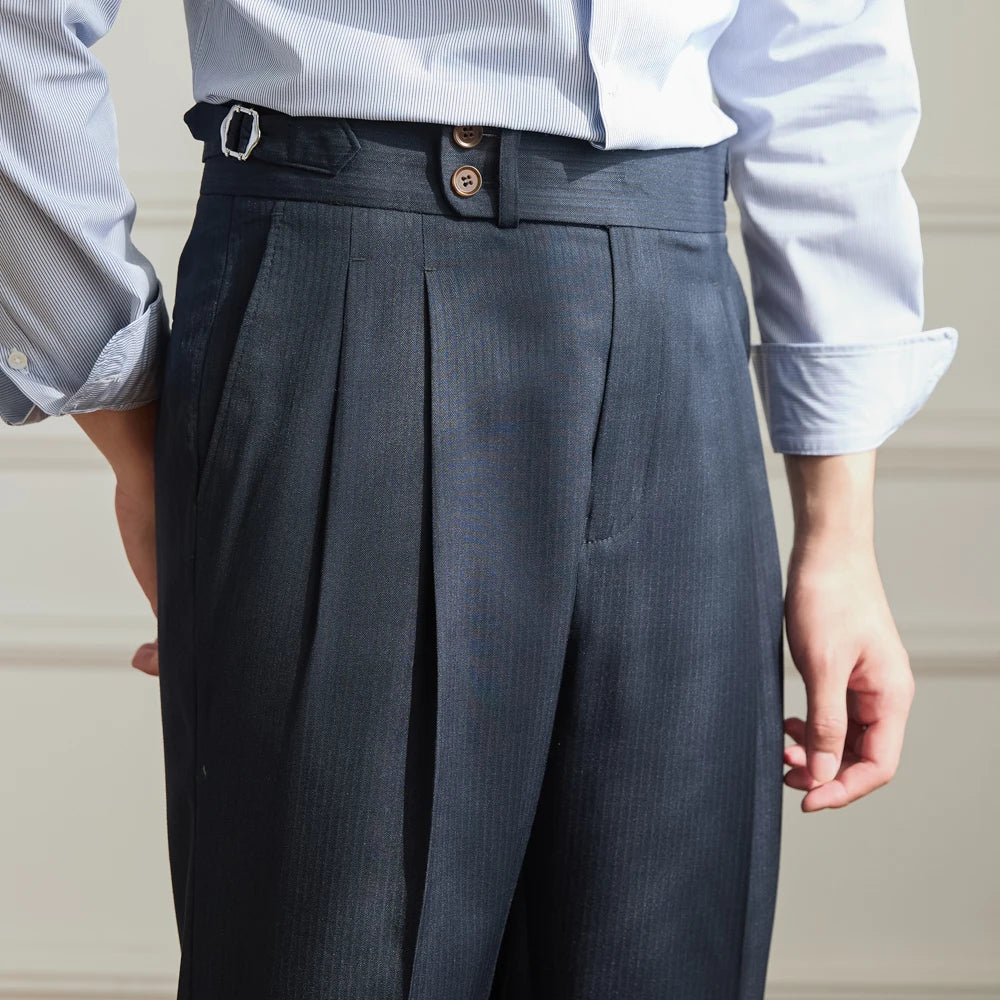 FABIANO PLEATED TROUSERS
