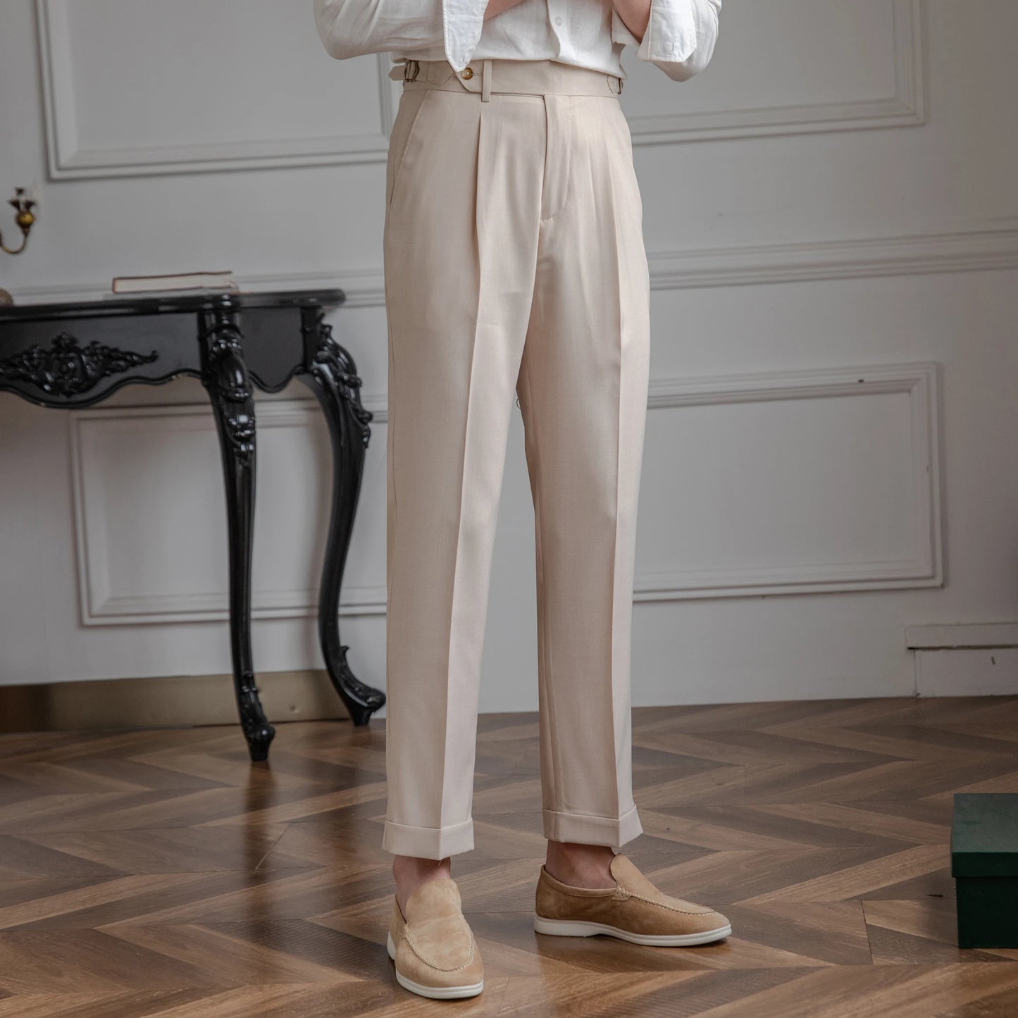 LUCIANO PLEATED TROUSERS