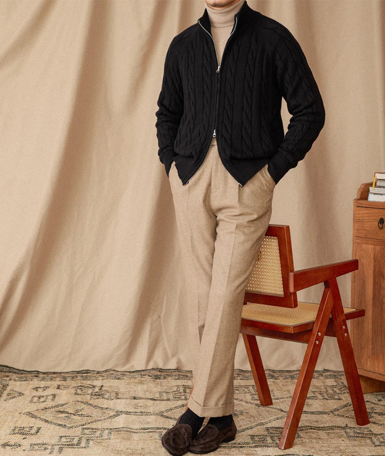POSTINO ZIP SWEATER