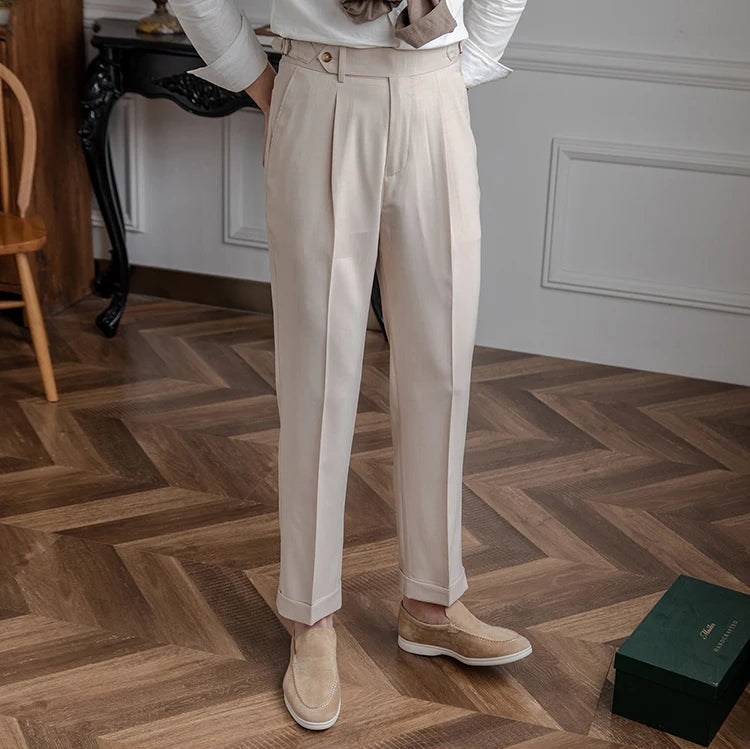 LUCIANO PLEATED TROUSERS