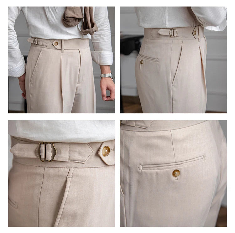 LUCIANO PLEATED TROUSERS