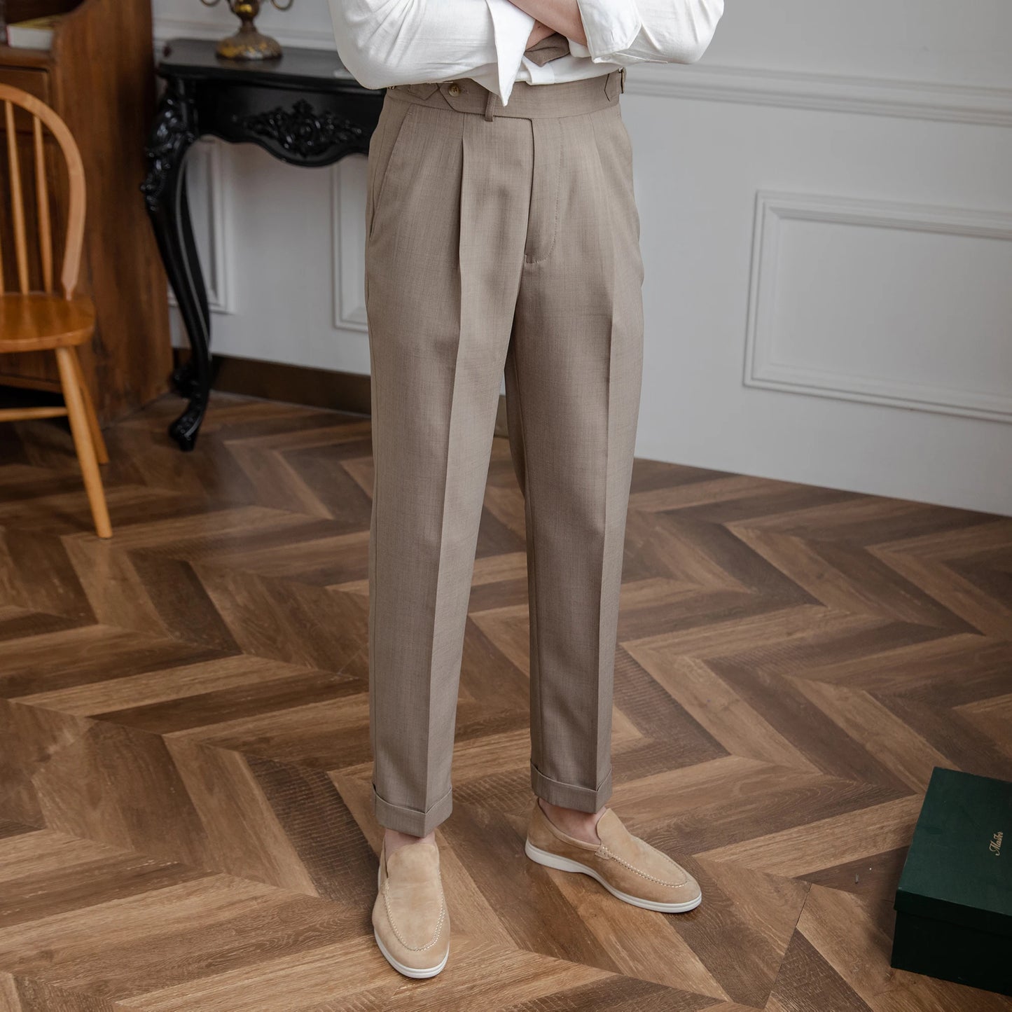 LUCIANO PLEATED TROUSERS