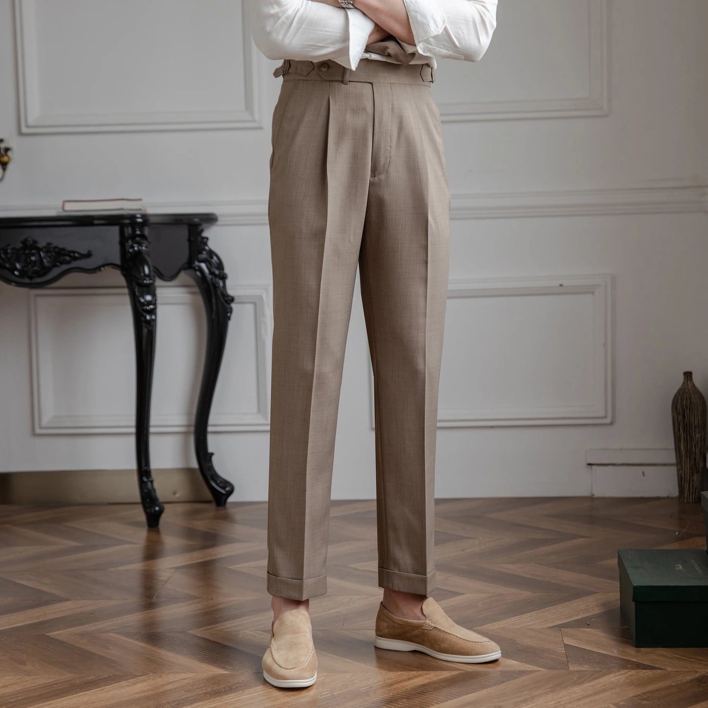 LUCIANO PLEATED TROUSERS