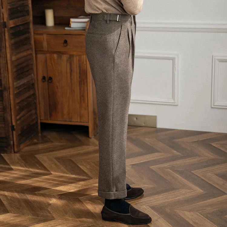 CAMBINO PLEATED TROUSERS