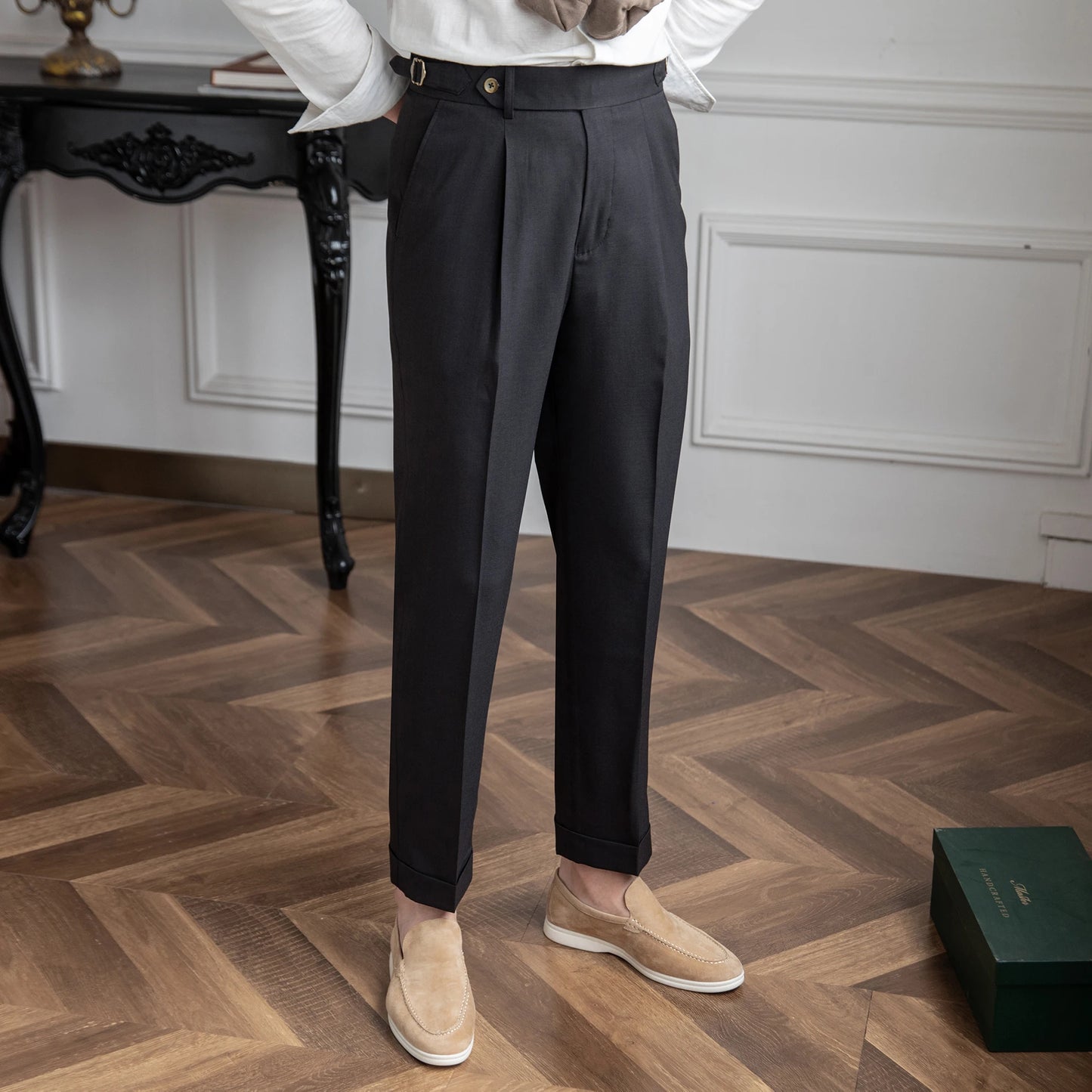 LUCIANO PLEATED TROUSERS