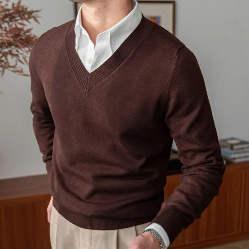 HERMANO V-NECK SWEATER