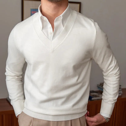 HERMANO V-NECK SWEATER