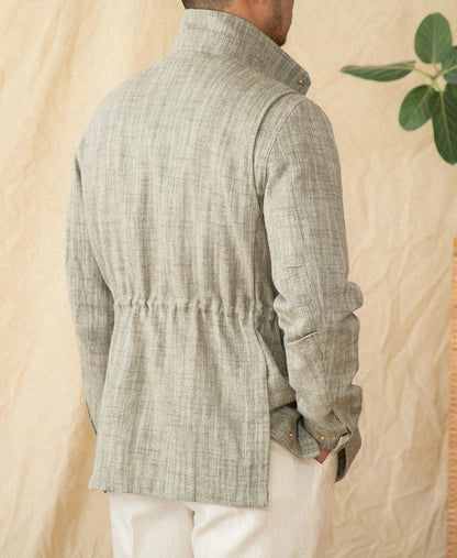 SALERNO HERRINGBONE FIELD JACKET