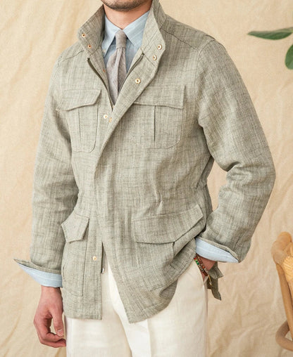 SALERNO HERRINGBONE FIELD JACKET