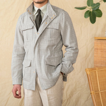 SALERNO HERRINGBONE FIELD JACKET