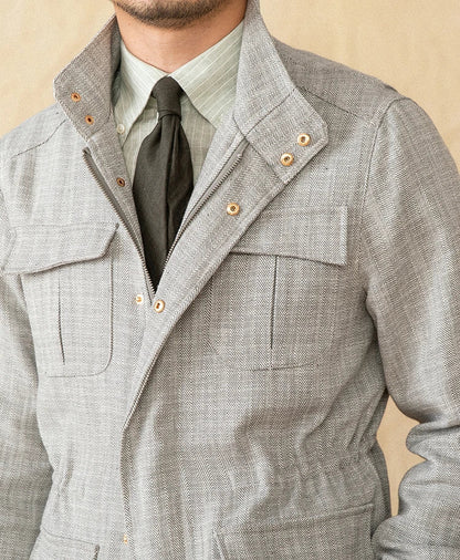 SALERNO HERRINGBONE FIELD JACKET