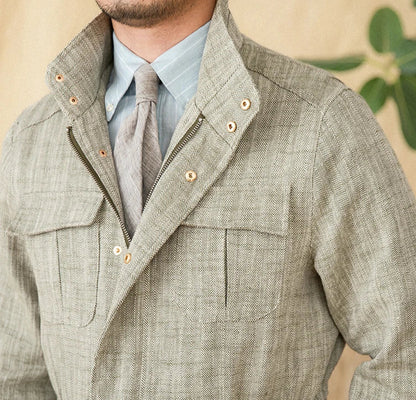 SALERNO HERRINGBONE FIELD JACKET
