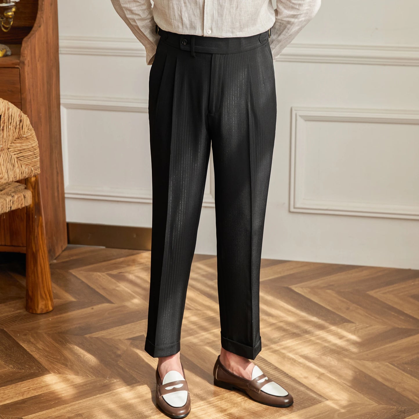 ANGELO PLEATED TROUSERS