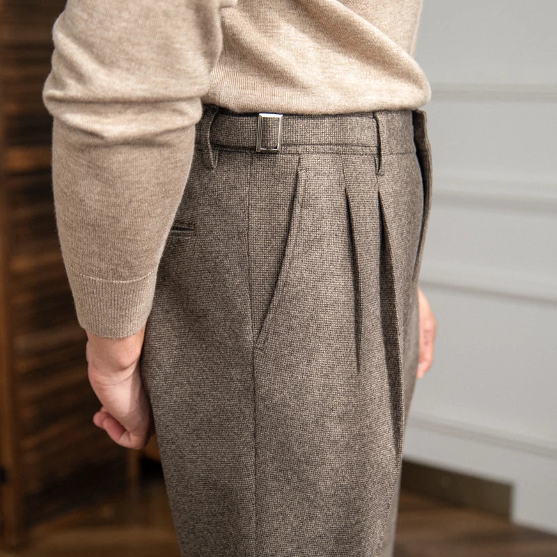 CAMBINO PLEATED TROUSERS