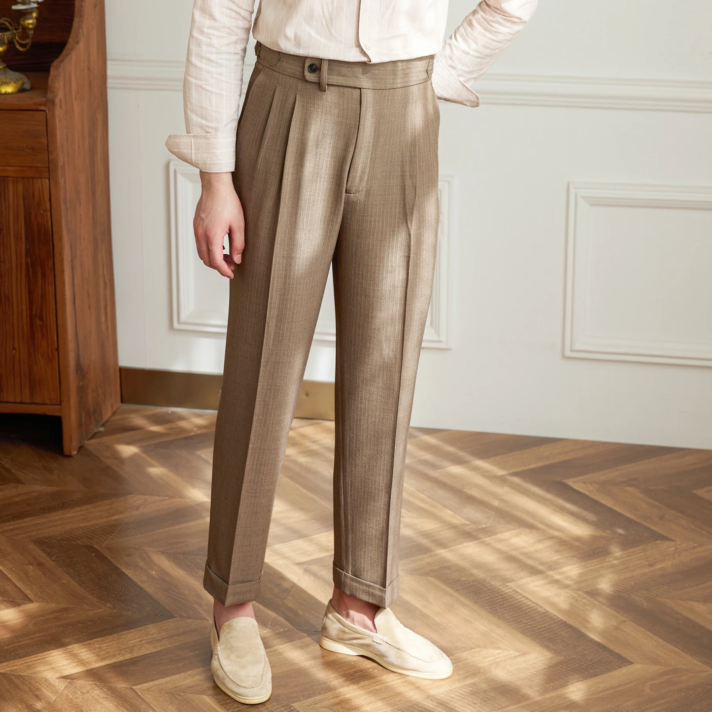 ANGELO PLEATED TROUSERS